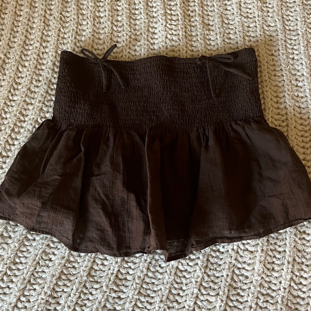 American Eagle Outfitters Chocolate strapless top